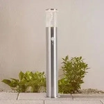 Bewegungsmelder-Sockellampe Belen mit LED - Silber