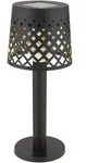 Tischlampe Kabellos Solar Akku Tischleuchte Au&szlig;en Solarleuchte Schwarz 36631 -