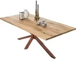SIT M&ouml;bel Esstisch aus Wildeiche | 240 x 100 cm | 40 mm Tischplatte natur | Gestell