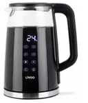 Livoo DOD198, 1,7 l, 2200 W, Schwarz, Glas, Edelstahl, Regelbare Temperatur,