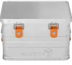 ALUBOX Alukiste 29L mit Schl&ouml;ssern &ndash; stabile Transportbox aus Aluminium - Silber