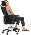 Desktronic B&uuml;rostuhl Ergonomisch SitOne, Verstellbarer, Schwarz, 4-Dimensional