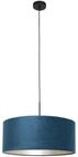 Steinhauer Pendelleuchte Sparkled Light 1-flammig Mattes Schwarz / blau 50x50cm