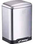 Dirt Devil Dirt Devil Treteimer 12 Liter - Badezimmerabfalleimer - Edelstahl - Silber