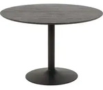 Sohome Esszimmertisch Heeze - MDF - Schwarz - ̃ 110 cm - 74 cm hoch - Rund -