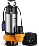 VEVOR Schmutzwasserpumpe mit var, Schwimmerschalter Tauchpumpe 2200W Gartenpumpe