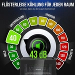 Bomann Glast&uuml;r-K&uuml;hlschrank | Getr&auml;nkek&uuml;hlschrank mit 63 Liter | 4 Chromablagen 