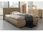 Wolf M&ouml;bel Rattanbett 'Round' 160x200cm Rattan Holz Doppelbett Bettgestell Bett -