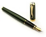 Diplomat Excellence A2 Evergreen vergoldet , F&uuml;llhalter mit Edelstahlfeder M -...
