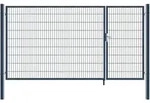 HOME DELUXE - Doppelfl&uuml;gel Gartentor ADITUS - Anthrazit, 180 x 350 cm - inkl....