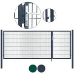 Doppelfl&uuml;gel Gartentor ADITUS - Variantenauswahl, Farbe:Anthrazit,H:100 x 350...