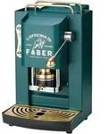 Faber Pro Deluxe ESE Pad Espressomaschine British Green & Messing - Gr&uuml;n