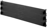 Rittal Blindpanel 3HE RAL 9005 3 St&uuml;ck - Schwarz