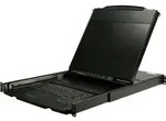 StarTech.com Rack KVM Konsole HD 1080p - US Tastatur(QWERTY), Ein Port DVI/VGA KVM