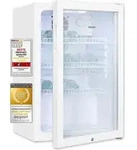 Exquisit Glast&uuml;rk&uuml;hlschrank GKS120-GT-160C weiss | Nutzinhalt: 118 L | T&uuml;rschloss