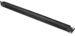 19" Kabeldurchf&uuml;hrung, mit B&uuml;rsteneinsatz, 1HE, tiefschwarz (RAL9005), Good
