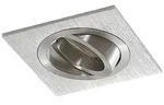 Arcchio Einbau-Deckenspot Sophia, aluminium, eckig - Silber/Grau