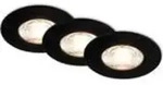 BRILONER KULANA MINI LED Einbaustrahler Bad, 3er Set, IP44 Spritzwasserschutz,