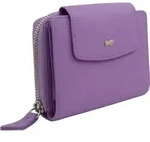 Braun B&uuml;ffel Joy Geldb&ouml;rse RFID Schutz Leder 12 cm - Violett
