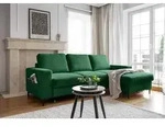 MIUFORM Lofty Lilly - Ecksofa mit Bettfunktion und Bettkasten L-FORM RECHTS -