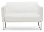 hjh OFFICE Lounge Sofa ARUBA Kunstleder Couch Polstersofa mit Armlehnen f&uuml;r...