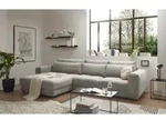 Barura Ecksofa 333 x 194 cm Hellgrau - Hellgrau