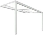 HOME DELUXE - Terrassen&uuml;berdachung SOLIS DELUXE - Wei&szlig;, 390 x 295 x 233 / 272...