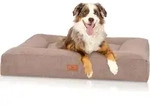 Knuffelwuff orthop&auml;disches Hundebett aus Velours mit Handwebcharakter Sofia 100x80cm
