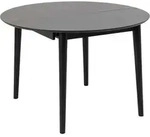 Montreux Esstisch &Oslash;115/154cm inkl. Zusatzplatten schwarz. - Schwarz