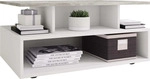 VCM Holz Couchtisch | Sofatisch mit ausreichend Stauraum | Ma&szlig;e ca. H. 40 x B. 80 x