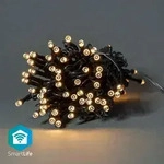 Nedis WIFILX01W50, Leichte Dekorationskette, Wei&szlig;, IP65, Schwarz, 50...