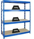 Profi Schwerlastregal RHINO | HxBxT 180x160x60cm | 4 Spanplatten-Ebenen 8mm 