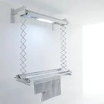 Elektrischer W&auml;schetrocknen f&uuml;r Wand Foxydry Air 122 cm - Stahl und Aluminium -