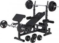 GORILLA SPORTS&reg; Multifunktion Hantelbank - inkl. Hantelset 100kg, Verstellbar,...