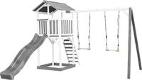 AXI Beach Tower Spielturm aus Holz in Wei&szlig; & Grau | Spielhaus f&uuml;r Kinder mit...