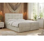 Boxspringbett 180x200 mit Matratze, Bett mit Multipocket - Matratze H3 und Topper,