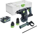 Festool KHC 18 EB-Basic Akku Kombihammer 18 V 2,6 J SDS-Plus Brushless + 1x...