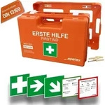 Betriebsverbandkasten, First-Aid, Erste-Hilfe,Profi, Inhalt DIN 13169, orange - PETEX