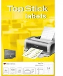 Top Stick 8714, Wei&szlig;, Selbstklebendes Druckeretikett, A4, Papier, Laser/Inkjet,