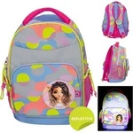 Schulrucksack TOPModel FLASH, reflektierend, mit gepolstertem R&uuml;cken, Material: