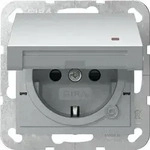 Gira SCHUKO-Steckd. KD Kontroll + SP System 55 F Alu 455226