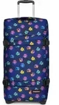 EASTPAK Trolley Koffer TRANSIT ́R M Flower Blur Navy 78L mit TSA Schloss - Blau