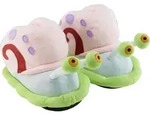 SpongeBob Schwammkopf Hausschuhe 3D Gary Pl&uuml;sch Slipper Pantoffeln Puschen Schlappen