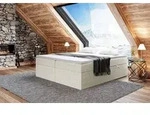 MEBLINI Boxspringbett mit Bettkasten - Gepolstert Doppelbett mit Matratze und...