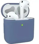 EAZY CASE - Schutzh&uuml;lle f&uuml;r AirPods 1 & 2 H&uuml;lle Blau Silikon Case Sto&szlig;fest mit