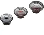 Poly - Ohrh&ouml;rer-Satz f&uuml;r Headset - medium (Packung mit 3) - Schwarz/Transparent