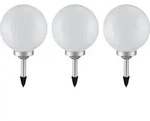 3er Set LED Solarkugeln, Durchmesser 20 cm, MALAGA