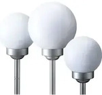 3er Set LED Solarleuchten f&uuml;r den Au&szlig;enbereich - Wei&szlig;
