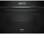 Siemens iQ700 CS736GCB1F, Medium, 47 l, 30 - 250 &deg;C, Pizza, 47 l, Schwarz, Edelstahl