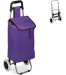 Relaxdays Einkaufstrolley, klappbar, 25 L Einkaufstasche mit Rollen, bis 10 kg